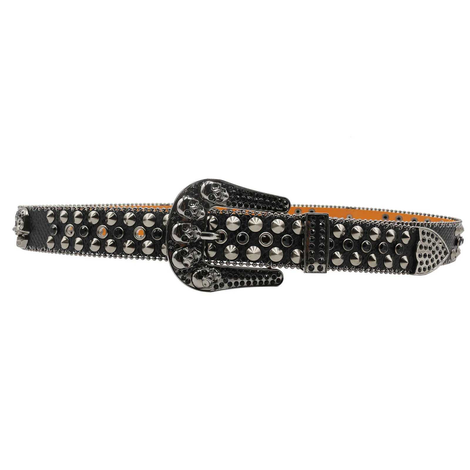 Fashionable luxury with diamond belt Western crystal stud belt Denim women Rhinestone belt Men Jean Cinto de Stras W240920