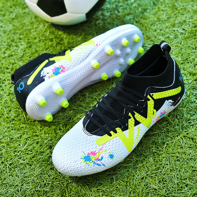 Original Professional Men Field Boots Ag/Tf Society Soccer Cleats Non Slip Football Shoes For Kids Tennis Sneaker