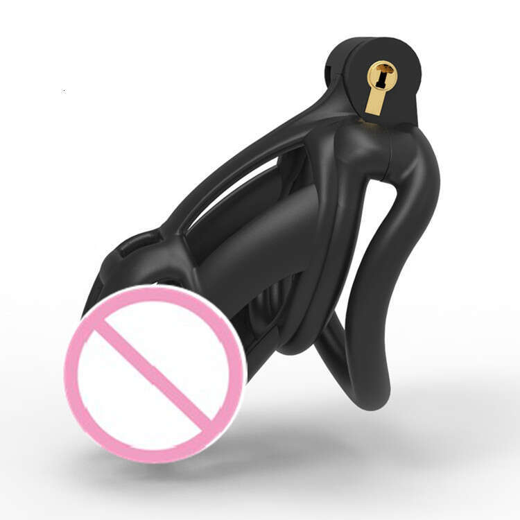New 3 sizes black white cock rings chastity lock for men