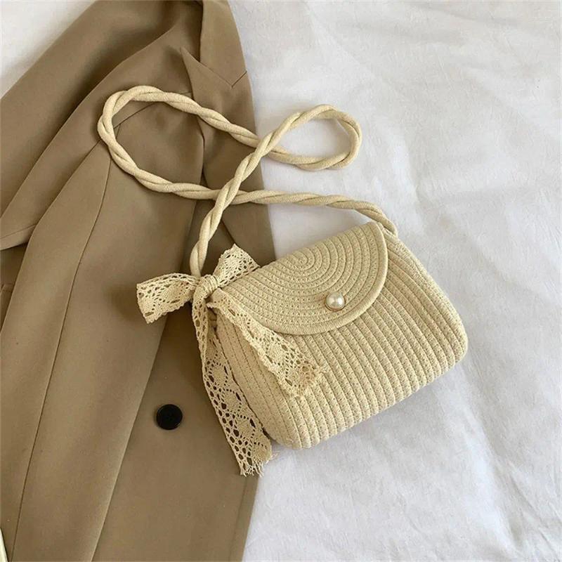 2025 NEW Shoulder Bags Casual Rattan Messenger Bag Large Capacity Handmade Braid Handbags Bohemian Crossbody For Women Girls zhanyishengli