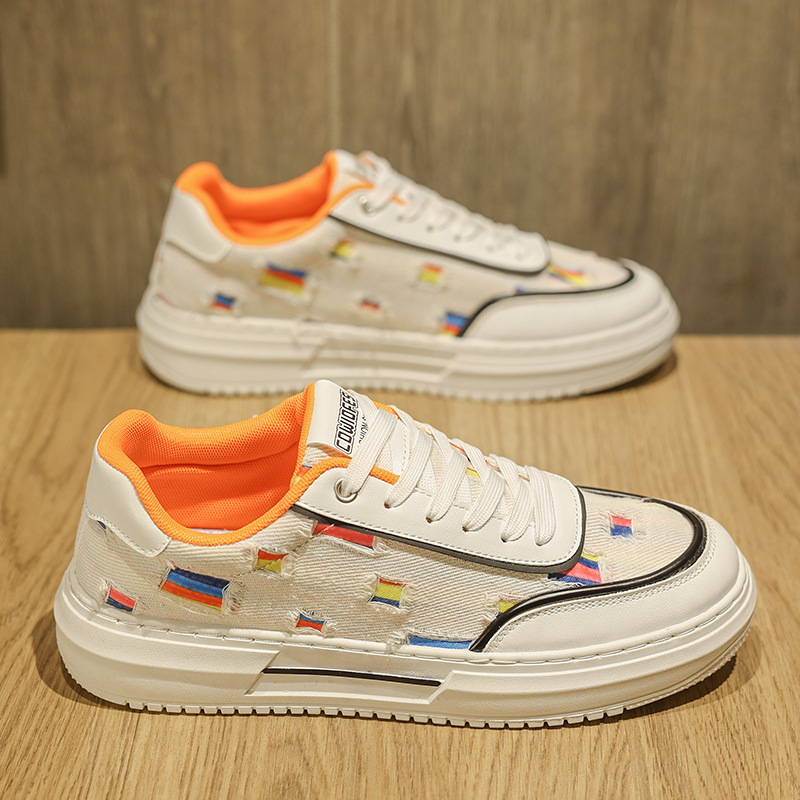 2024 Summer Men's Outdoor Casual Board Shoes Breathable and Comfortable Canvas Shoes