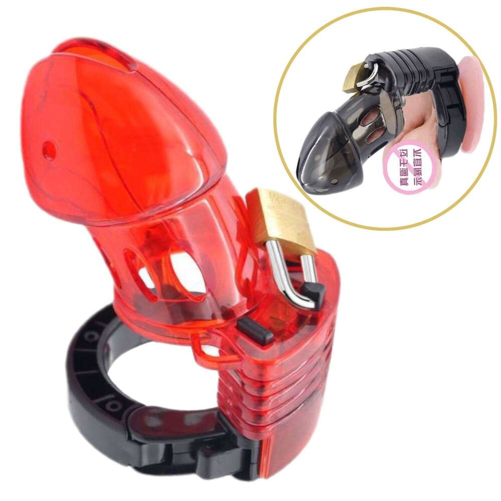 Wholesale New Arrival Adult Sex Product Plastic Chastity Lock Chastity Cage for Male Chastity Device Cage