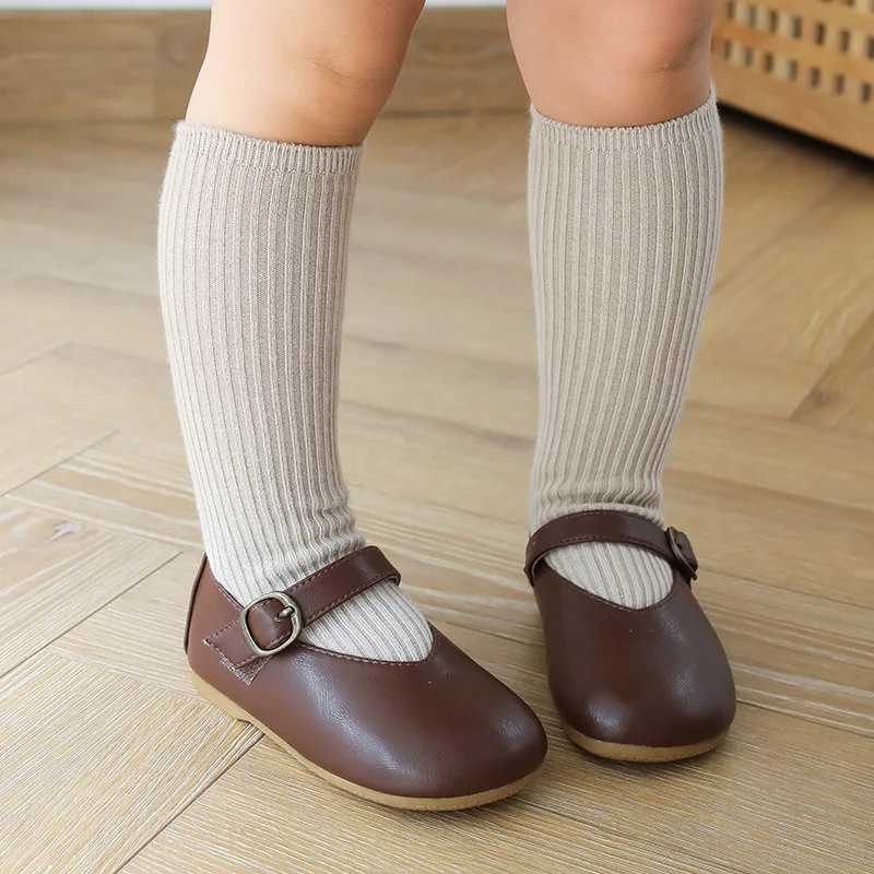 Kids Socks Baby Girls Knee High Socks Long Kids Soft Cotton Lace Stuff Princess Children Sock Ruffle Leg Warmers Cute Girl Socks For 0-8 Y Q240920