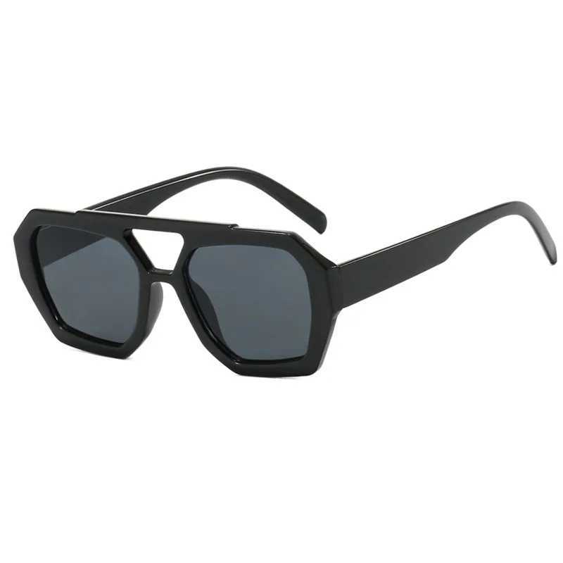 New Irregular Double Bridge Sunglasses Fashion Womens Vintage Personalized Sun Glasses Sports Eyewear UV400 Oculos De SolX240920