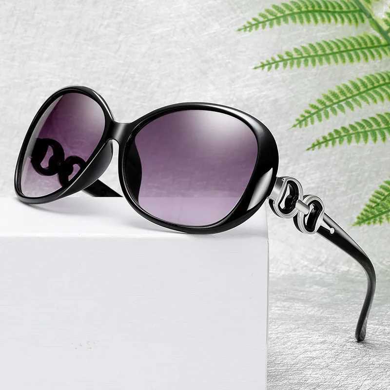 New Women Large Frame Oval Sunglasses Vintage Womens Brand Designer Sun Glasses Fashion Eyewear UV400 Oculos De SolX240920