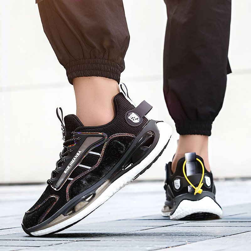 Breathable Trendy Men's Shoes Air Sole Basketball Shoes Men Light Running Sports Shoes Outdoor Mesh Shoes Training Footwear