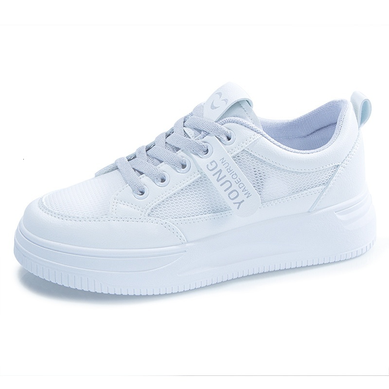 Little 2023 Summer New Versatile Student Breathable Mesh White Fashionable Instagram Fashion Casual Board Shoes Female