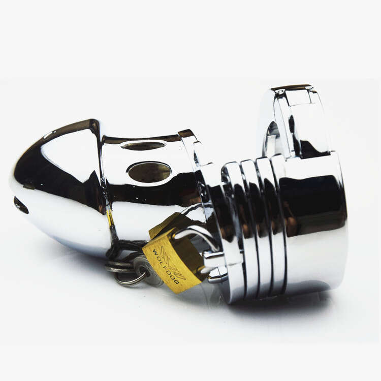 Factory hot sales men penis cock ring stainless steel cock cage male chastity belt device