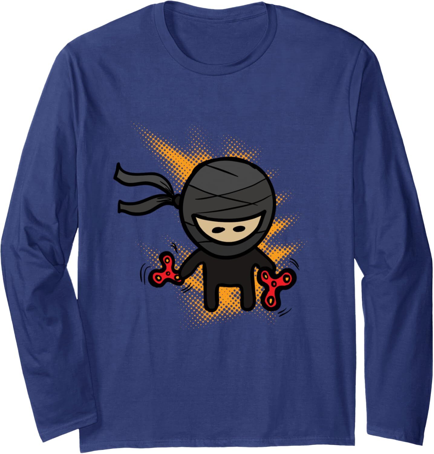 Long Sleeve Shirts for Men sweatshirt Spinning Ninja Fun Cool Martial Arts Spinner Gift Long Sleeve Tee Streetwear Casual tops clothes