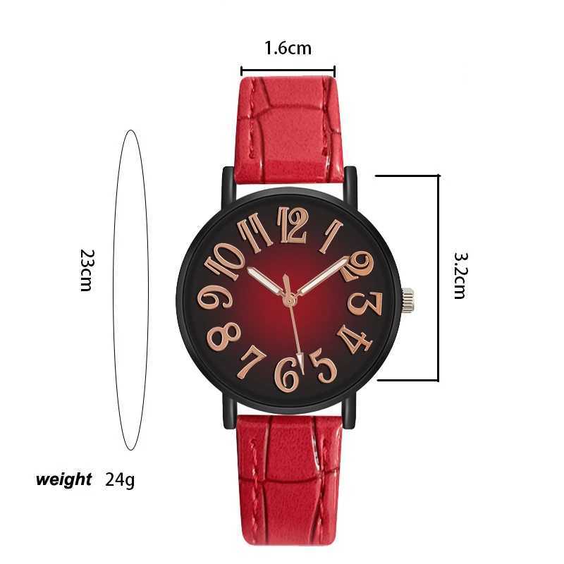 Womens Watch Antique Leather Strap Wristwatch Women Quartz Watches Luxury Retro Clock Gift Reloj MujerX240920