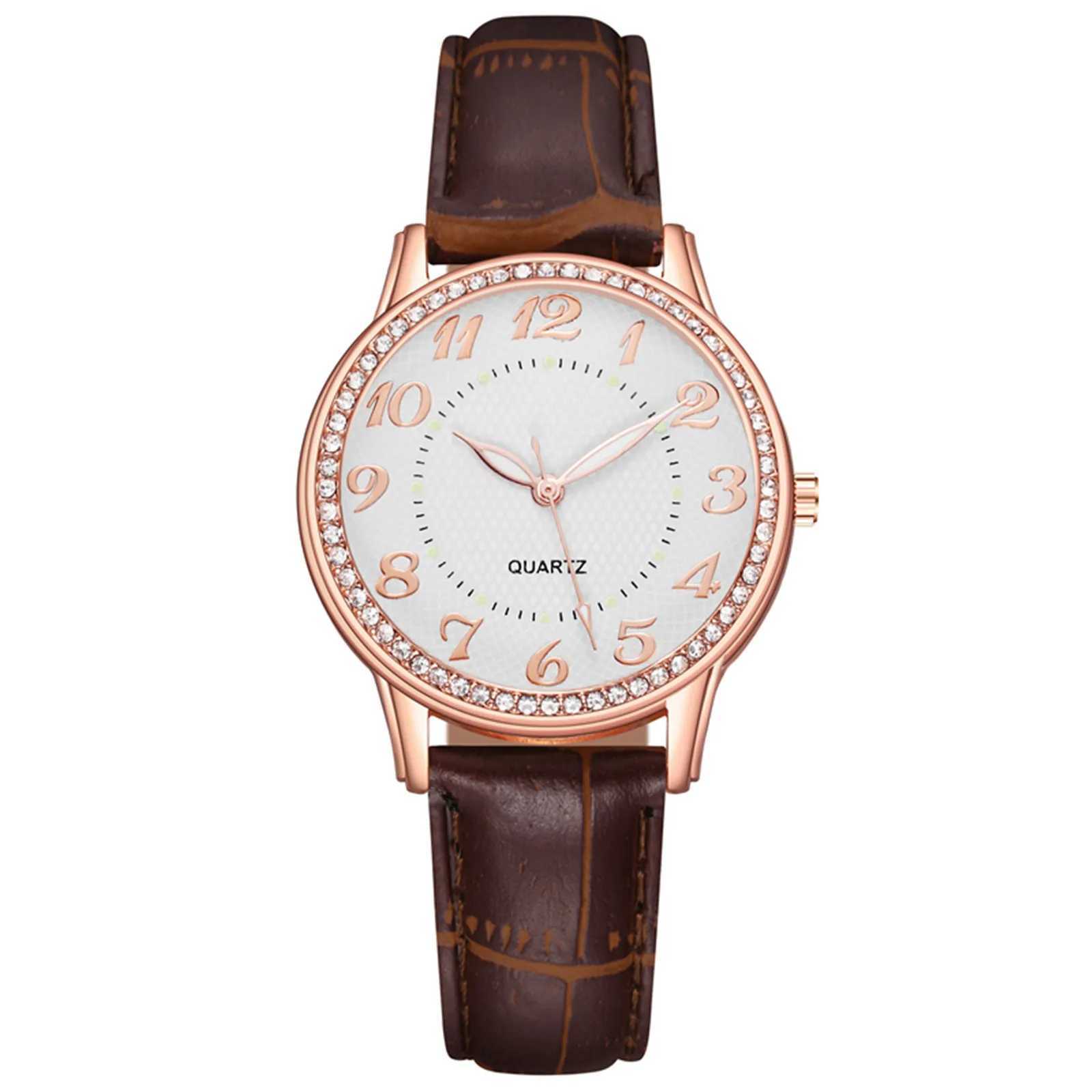 Fashion Leather Strap Belt Watch For Women Ladies Luxury Diamond Quartz Watch Digital Vintage Casual Relogio Feminino GiftsX240920