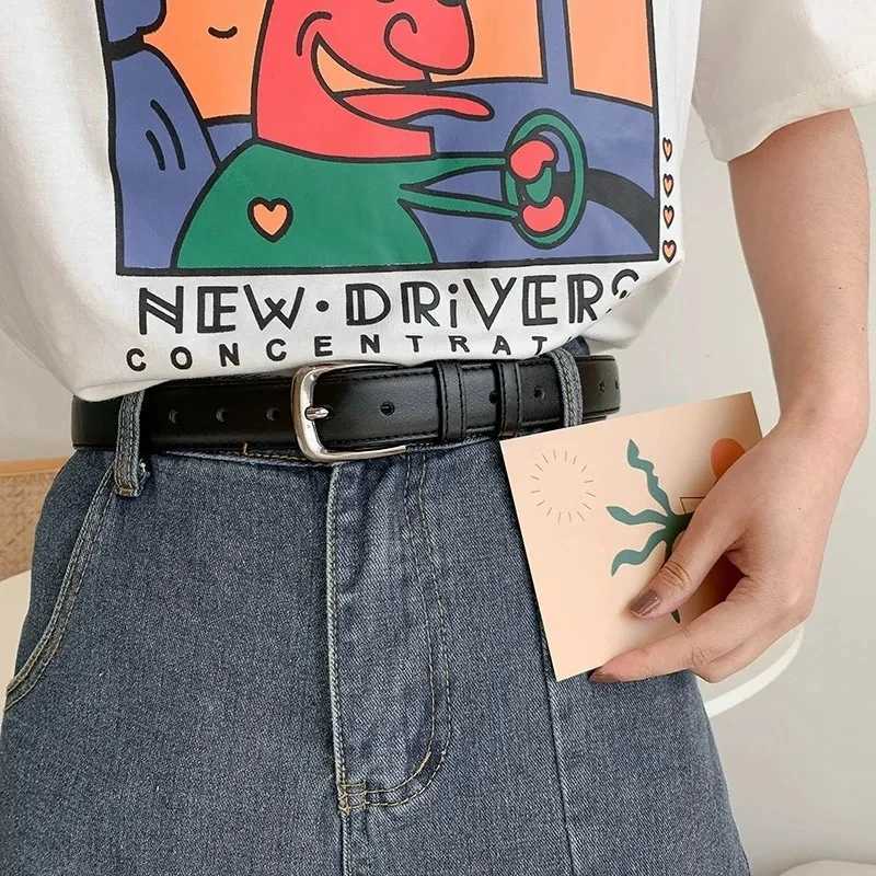 1 piece of womens belt fashion simple version belt authentic high-end trend soft belt paired with Western style Trouser jeans womens belt W240920