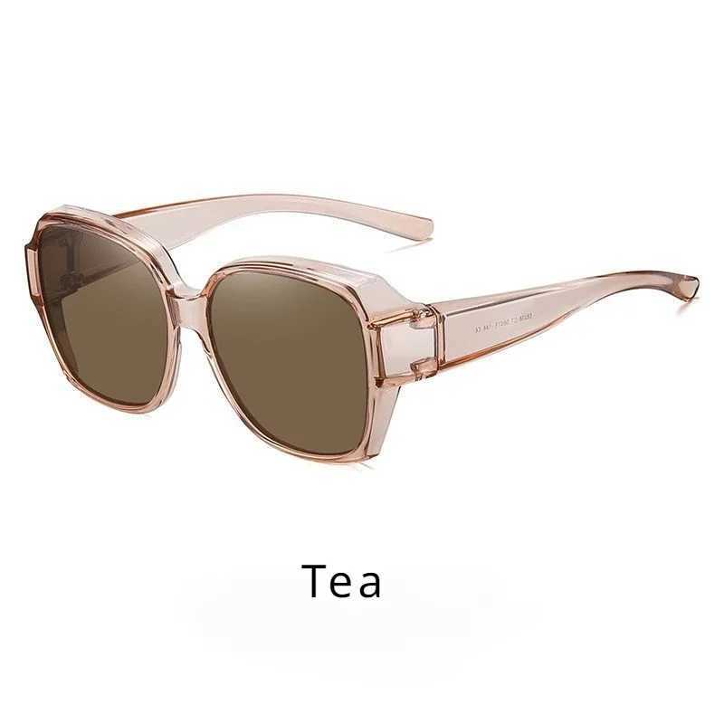 Vintage Men Sun Glasses Wears Over Prescription Glasses Square Shades Fit Over Sunglasses Polarized UV400 Sunglasses for DrivingX240920