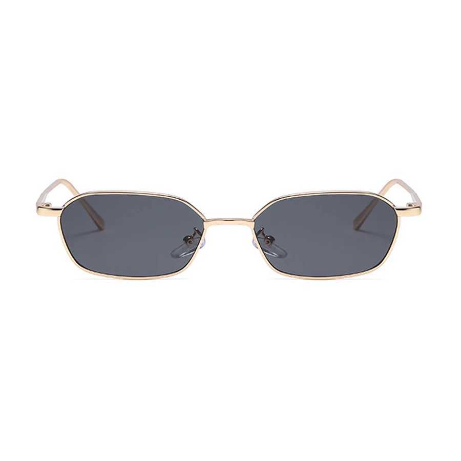 Polygon Sunglasses Men Women Metal Frame Small Sun Glasses 2024 Vintage Brand Deigner Eyewear Ladies Shades UV400 GogglesX240920