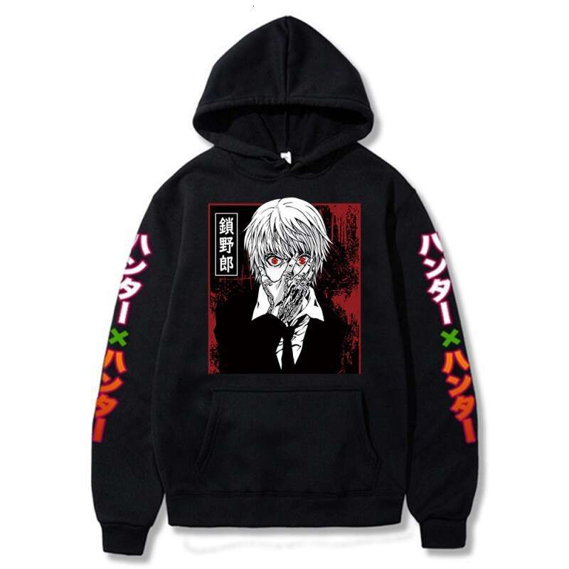 Full-Time Hunter Peripheral Printed Hoodie, Spring And Autumn Men's And Women's Long Sleeved Student Hoodie, Anime Hoodie