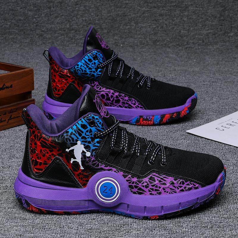 Original Fashion Outdoor Mesh Sneakers Breathable Cozy Boys Non-slip Basketball shoes Unisex Lace Up Equipment Large Male Shoes