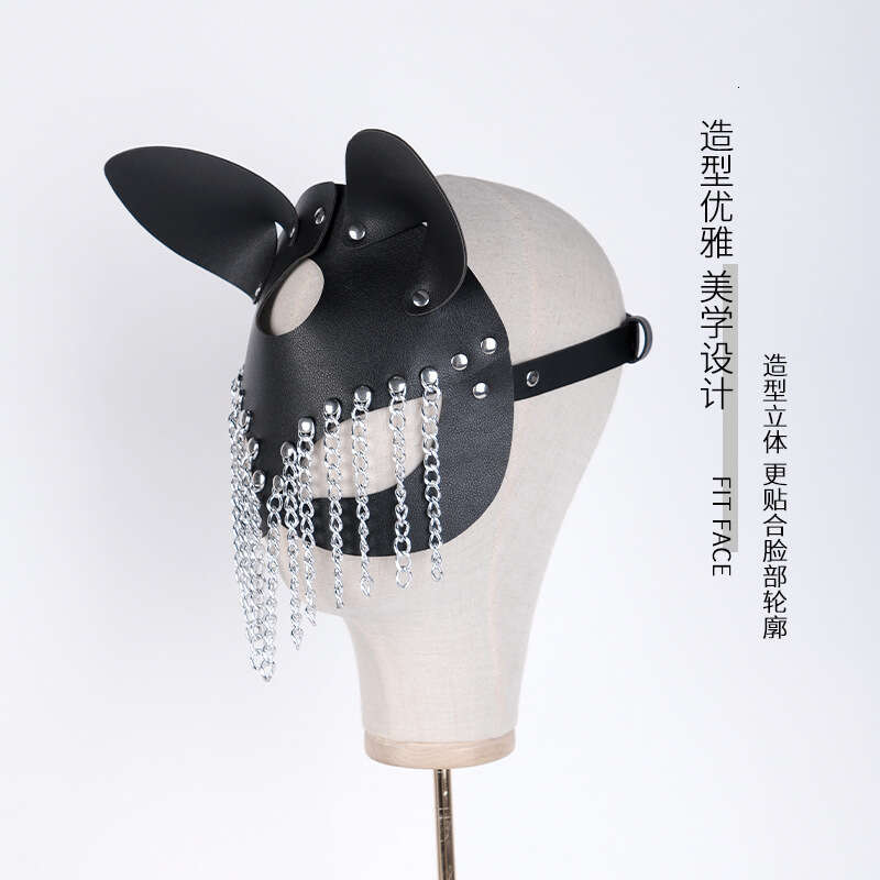 Role Playing Female Sex Adult Products Chain Tassel Fox Mask Teasing Charm Masked Sex Eye Mask