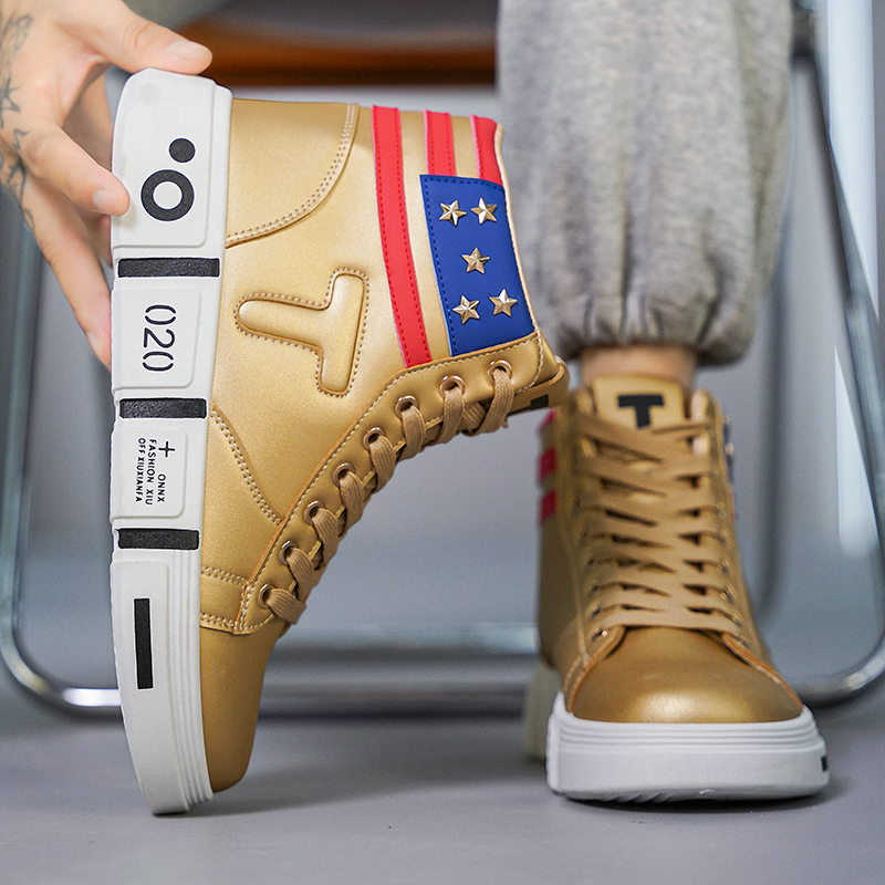 Top High Non-Slip Men Autumn 2024 New Increase Thick New Soled Men's Student Trend All Quality Casual Sports Shoes 15Bd 'S