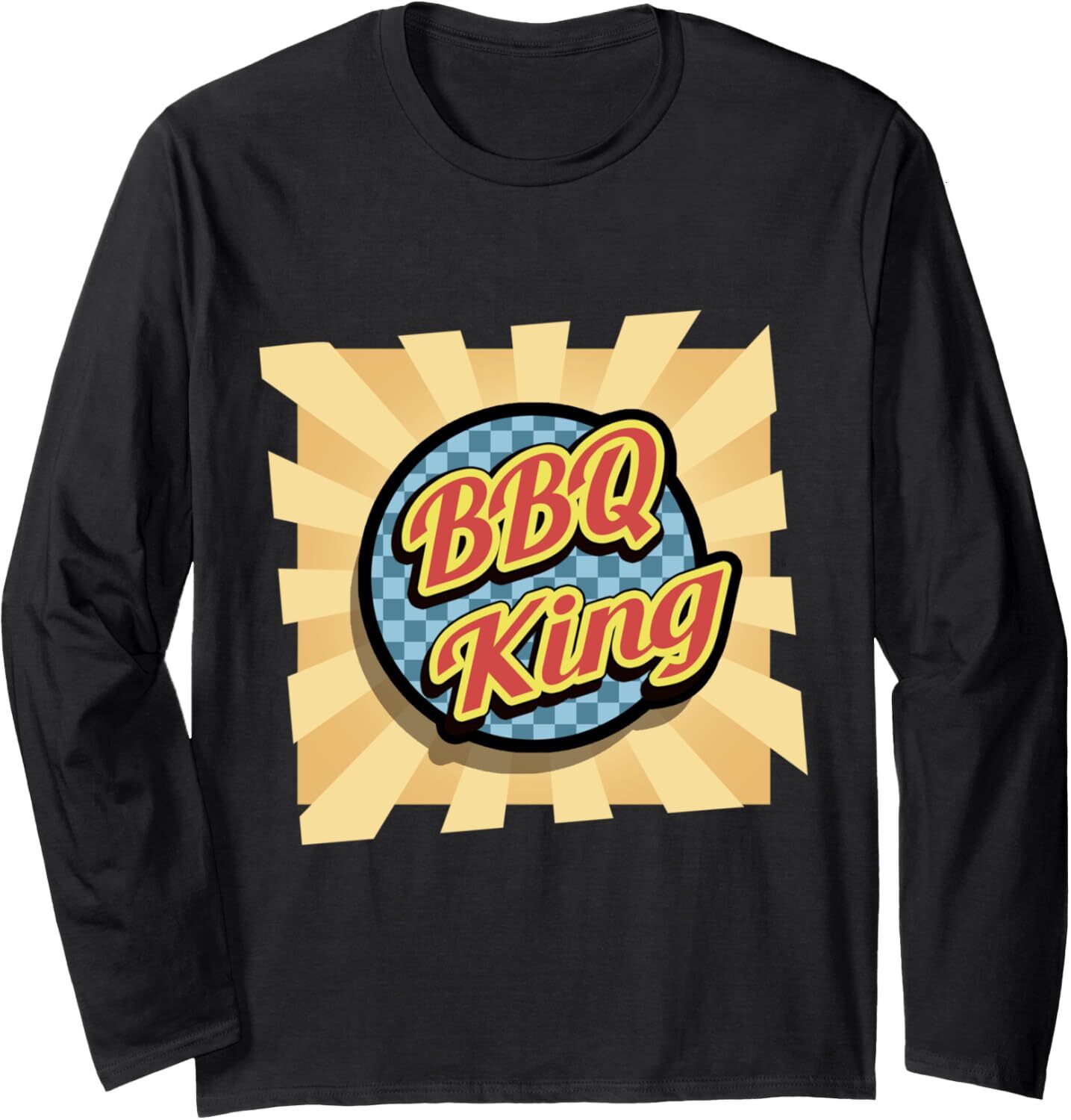 Long Sleeve Shirts for Men sweatshirt BBQ King Funny Grill Cool Meat Grilling Lover Gift Long Sleeve Tee Streetwear Casual tops clothes