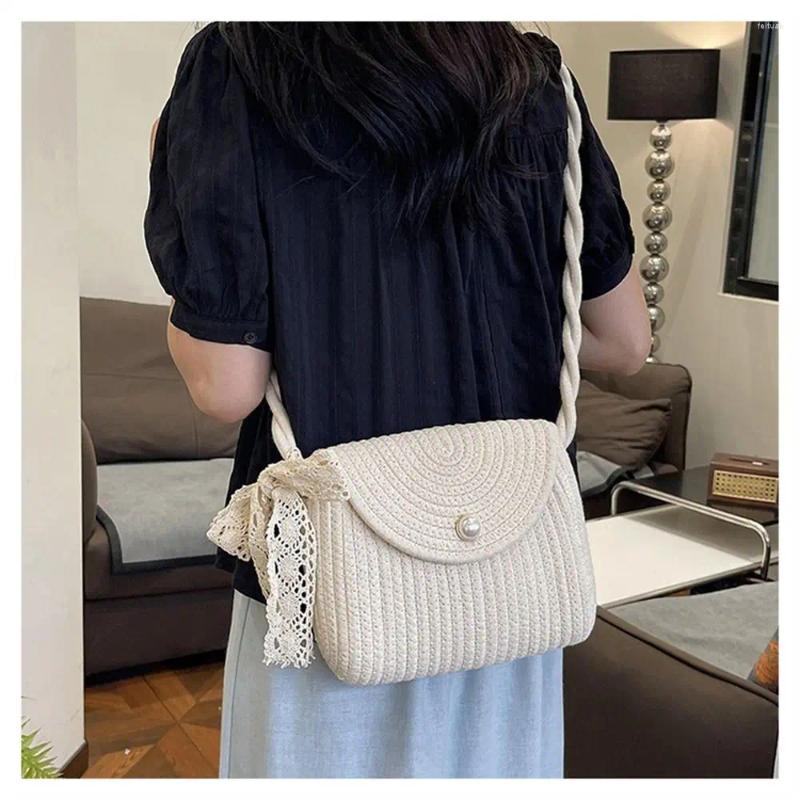 2025 NEW Shoulder Bags Casual Rattan Messenger Bag Large Capacity Handmade Braid Handbags Bohemian Crossbody For Women Girls zhanyishengli