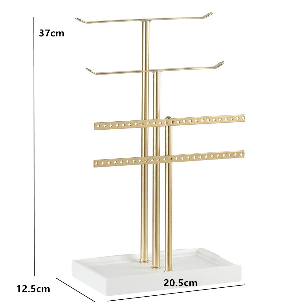Jewelry Rack Organizer A 14.5-inch sturdy jewelry rack ed for necklaces earrings bracelets and gold white jewelry 240906