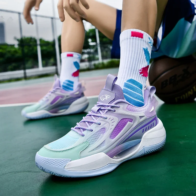 Men Women Basketball Shoes Fashion Lightweight Breathable Sports Shoes Training Athletic Sneakers Men Zapatos Casuales De Hombre