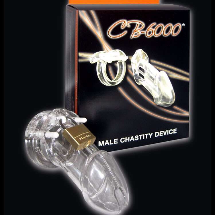 Clear Plastic CB6000 Male Chastity Device Sex Toy Penis Cage Bondage Lock For Male