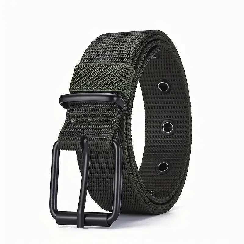 Buckle canvas mens belt outdoor sports youth jeans nylon belt daily casual wear W240920