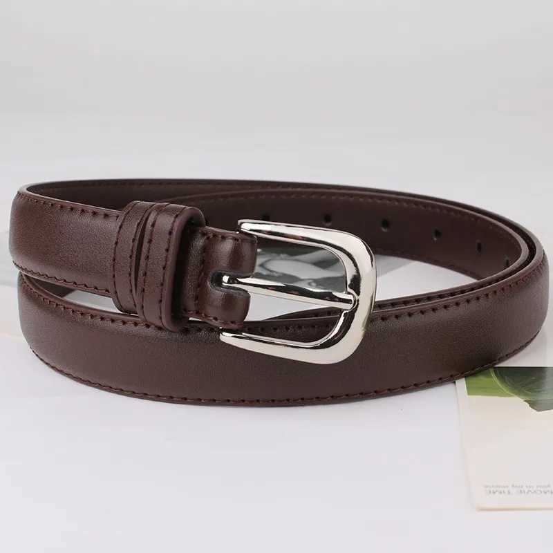 1 piece of womens belt fashion simple version belt authentic high-end trend soft belt paired with Western style Trouser jeans womens belt W240920