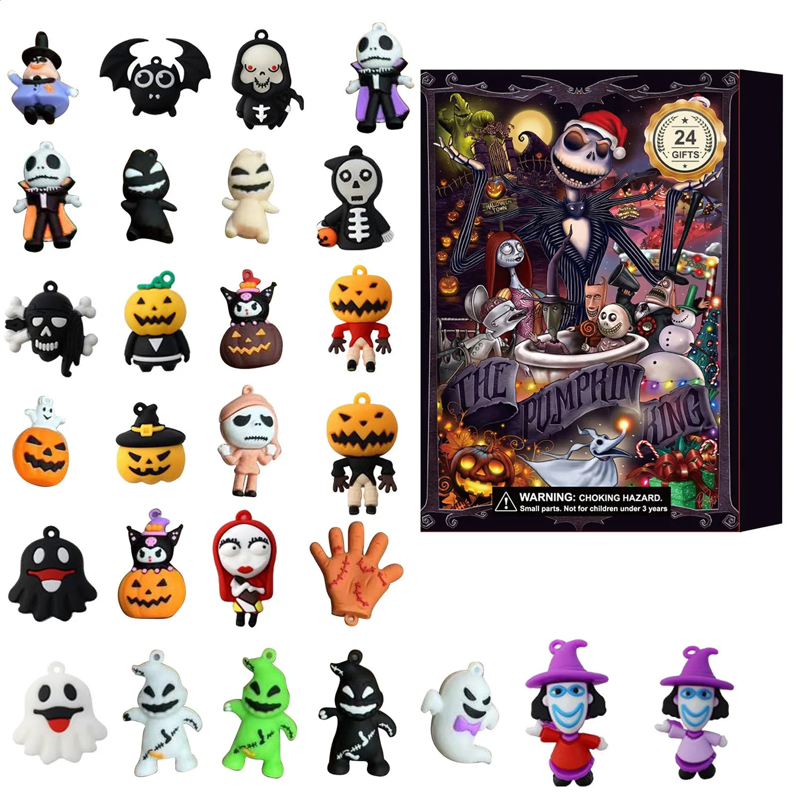 Fashion Blind Box Halloween Countdown Hole Fun Halloween Horror Box Gift 240914