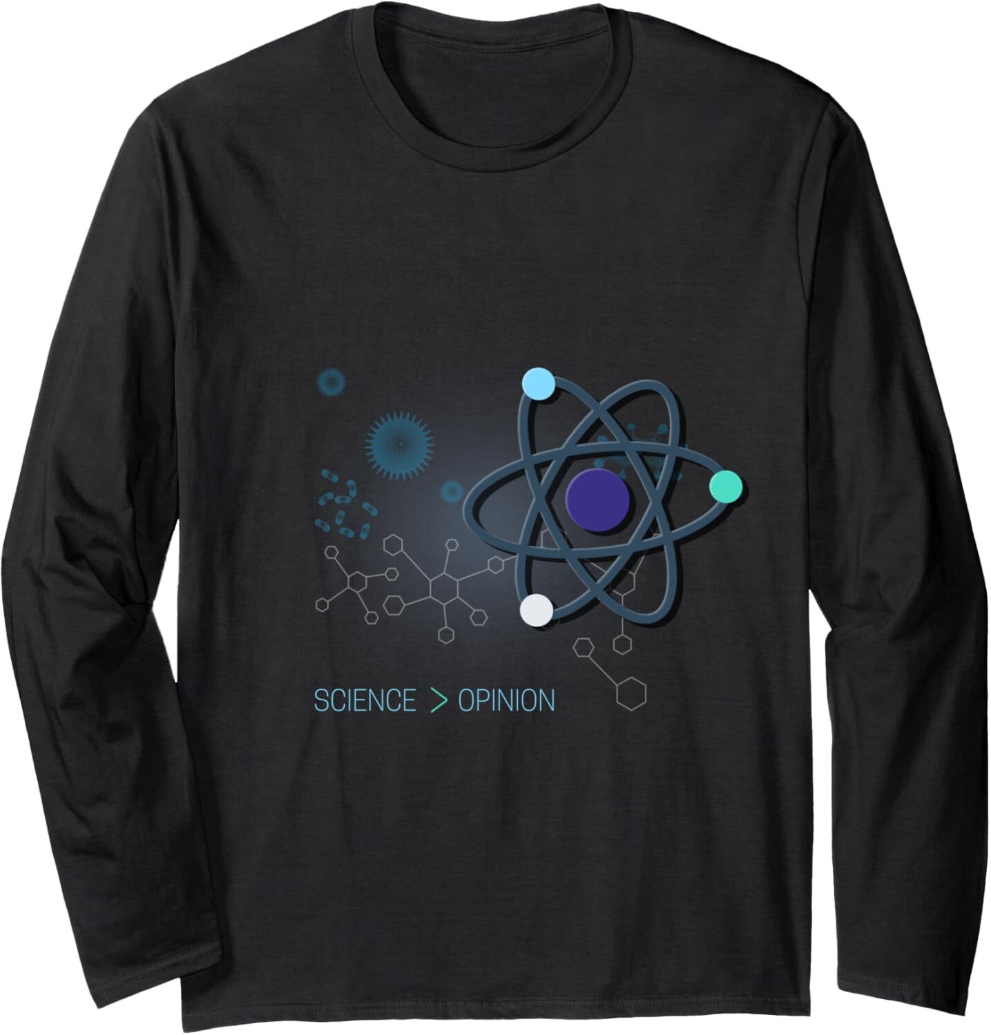 2025S Fashion Designer Shirts For Men Sweatshirt Science Is Greater Than Nion Funny Atom Geek Gift Long Sleeve Tee Streetwear Casual Tops Clothes
