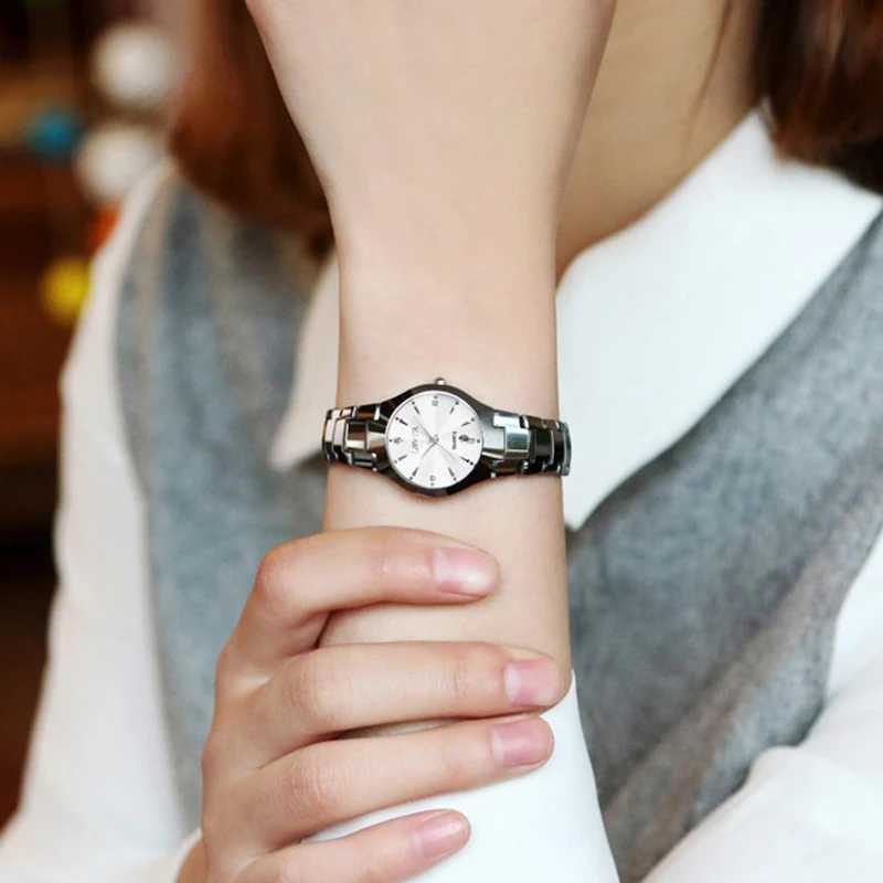 YIKAZE Luxury Womens Watches Elegant Calendar Women Quartz Watch Stainless Steel Ladies Wristwatch Waterproof Bracelet ClockX240920