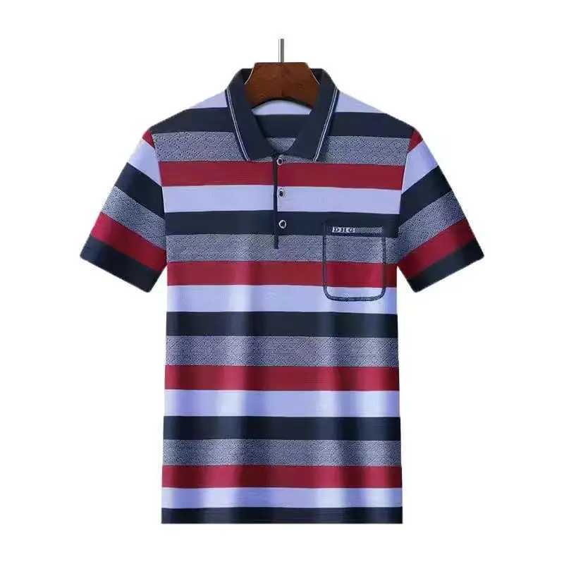 2023 Summer New Fashion Trend Comfortable Oversized Loose Mens Clothing Business Casual Lapel Temperament All-match Polo ShirtX240920