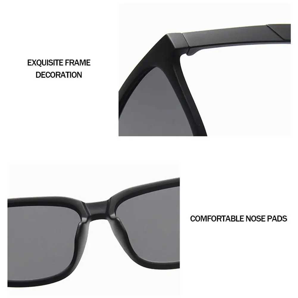 1pcs Sunglasses Korean Style Square Sunglasses Resin Material Fashion Anti-sun Glare Summer Outdoor Sunglasses AccessoriesX240920