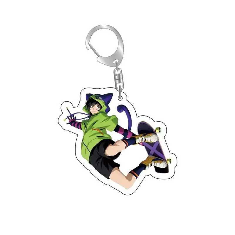 Anime SK8 The Infinity Key Chains Reki Kyan Langa Hasegawa Cosplay Acrylic Double Sided Keychain Keyring Pendant Prop JewelryX240919
