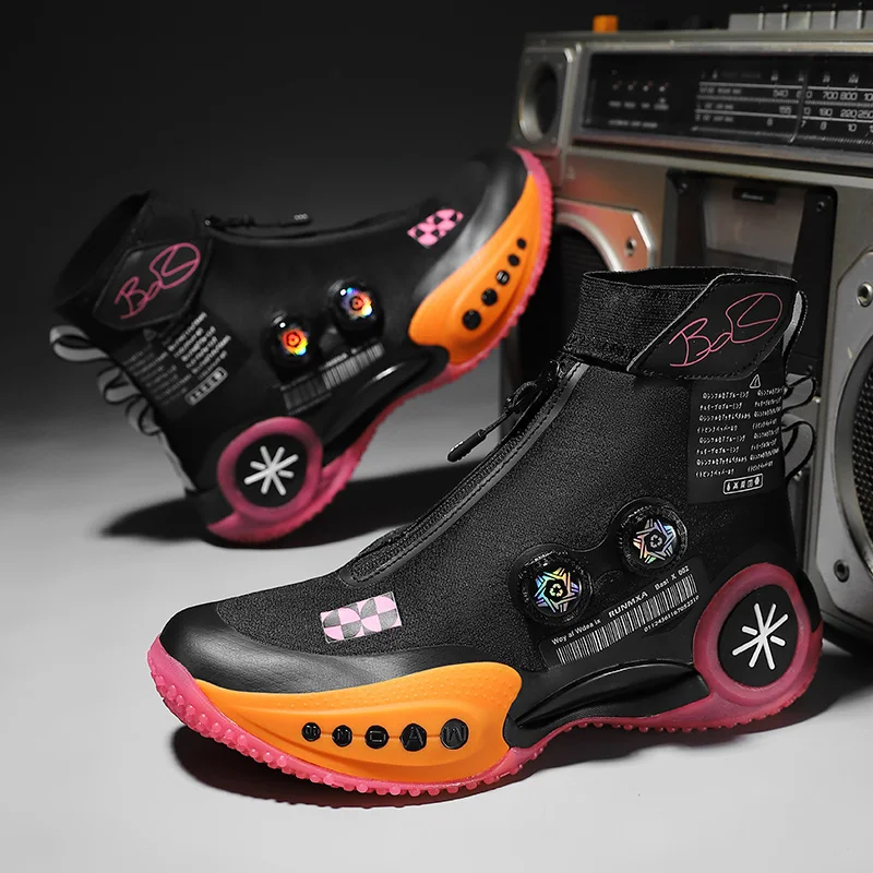 Brand Sneakers Hip-hop High-top Men Basketball Kids Women Designer Basket Boots Fashion Street Style Sports Shoes