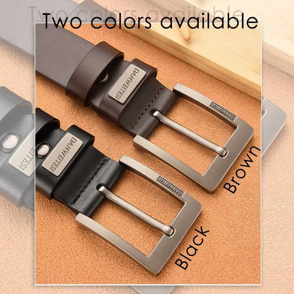 New mens leather belt high-quality mens leather belt luxurious pin buckle genuine fancy retro jeans free delivery W240920
