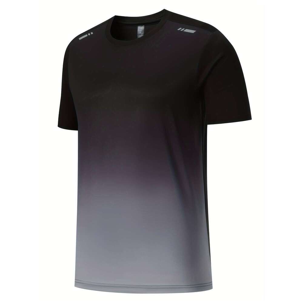 summer running fitness set gradient short sleeved T-shirt quick drying breathable shorts set suitable for comprehensive training sports gym basketball