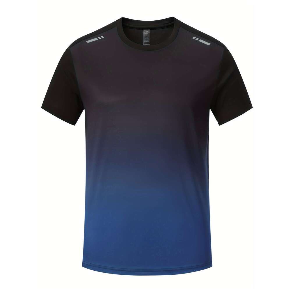 summer running fitness set gradient short sleeved T-shirt quick drying breathable shorts set suitable for comprehensive training sports gym basketball