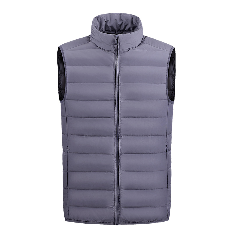 Winter New Brand Sleeveless Duck Down Jacket Warm Waterproof Vest Coat Men Casual Lightweight Thicken Waistcoat Man