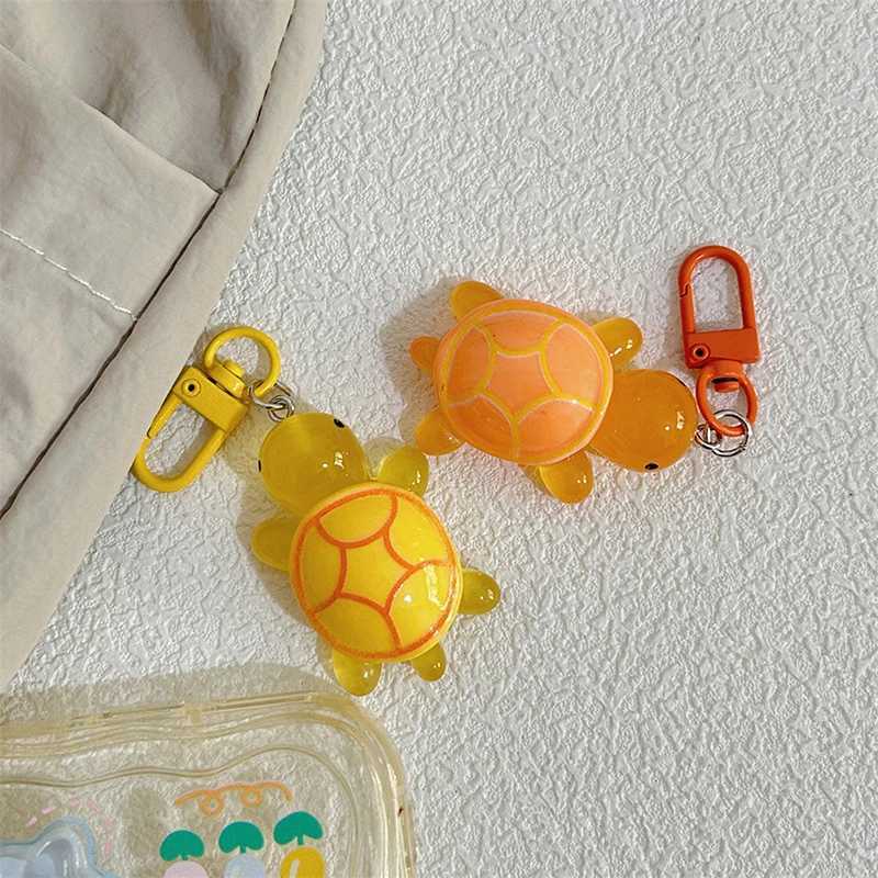Cartoon Luminous Colored Turtle Pendant Keychain Backpack Hangings Decoration GiftsX240919