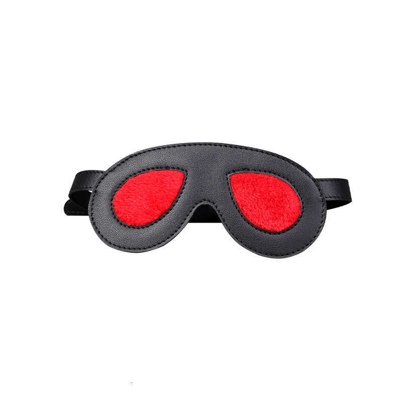 Sexy SM products, panda eye mask, blackout couple role-playing props, adult toys, leather eye mask, hair replacement
