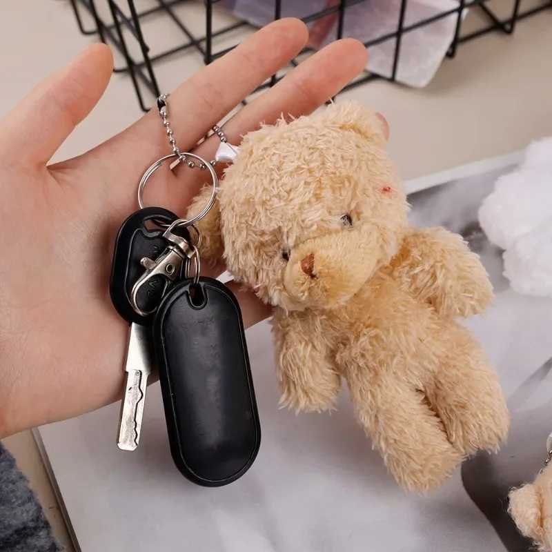 Lovely Blush Bear Keychain Cute Cartoon Rabbite Bunny Animal Plush Dolls Key Chains Women Girls Bag Pendant Car Keyring GiftsX240919