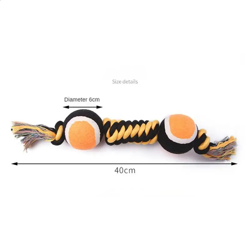 Colorful cotton rope cleaning teeth cleaning durable interactive game dog cleaning teeth toys dog toys chew 240914
