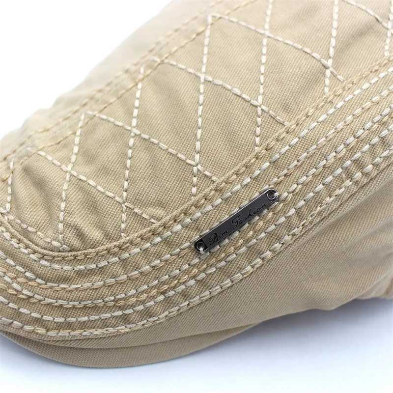 2022 New Mens Casual Newsboy Hat Spring and Autumn Retro Beret Hat Wild Casual Hats Unisex Wild Octagonal CapX240919