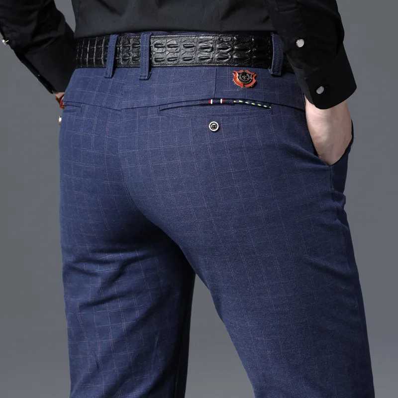 2022 Spring/Autumn New Mens Casual Pants High Quality Brand Business Pants Mens Clothing Cotton Formal Mens Casual Pants W240919
