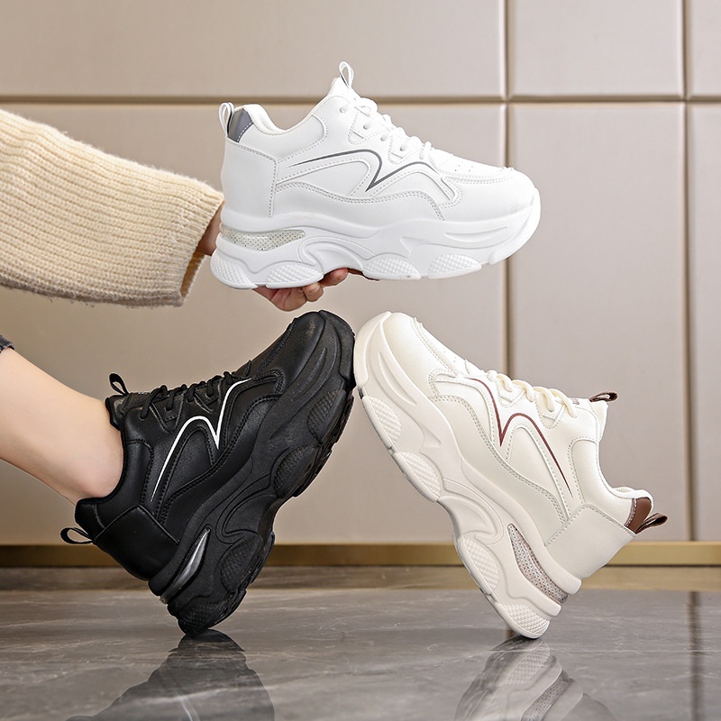 Dad Female 2023 Autumn/Winter New Ins Trendy Thick Bottom Casual Sports Women's Shoes