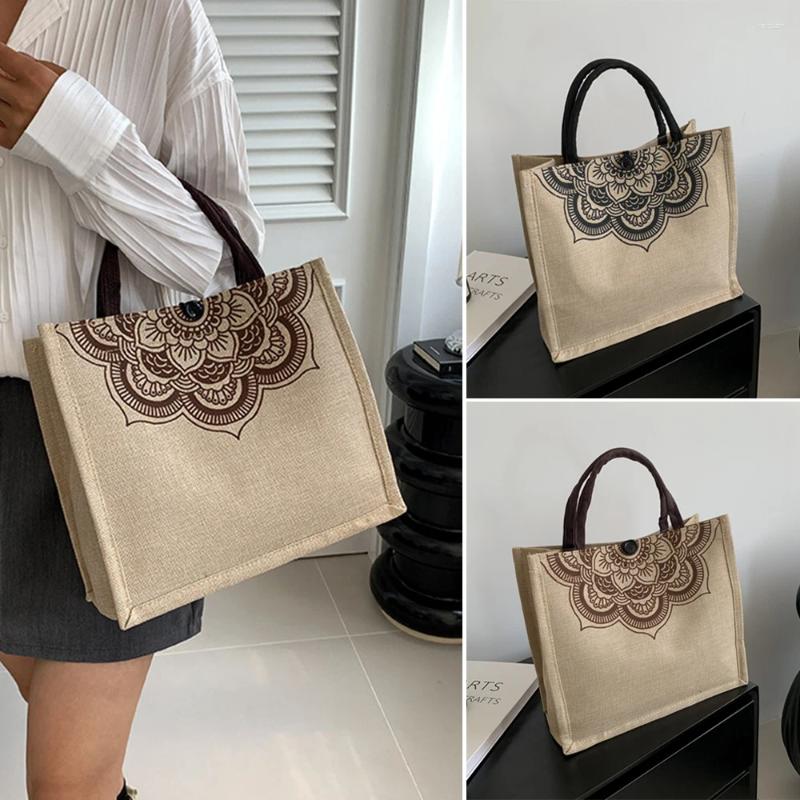 2025 NEW Shopping Bags Vintage en Handbags For Women Fashion Tote Beach Eco-Friendly Satchel Large Capacity Shoulder Commuter zhanyishengli