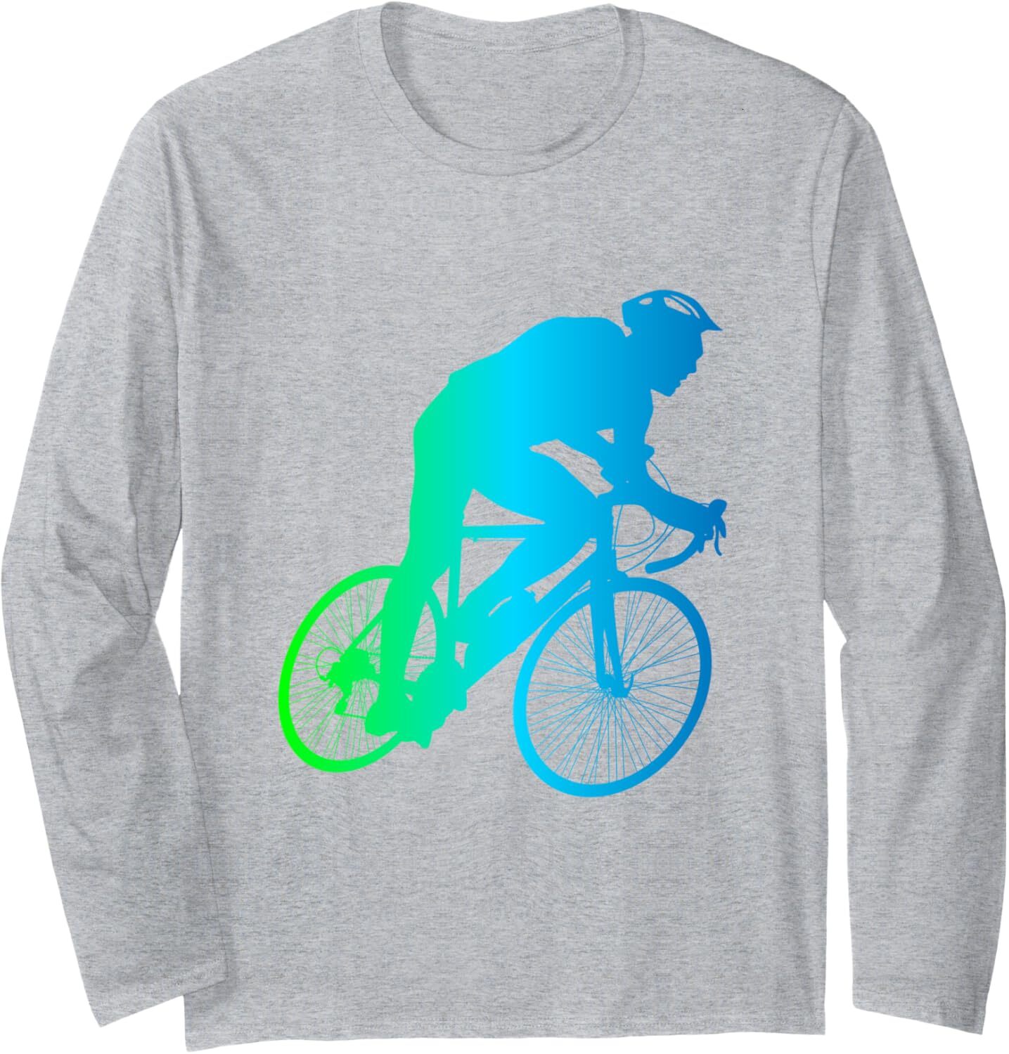 Long Sleeve Shirts for Men sweatshirt Colorful Bicycle Biking Lover Best Bike Rider Gift Long Sleeve Tee Streetwear Casual tops clothes