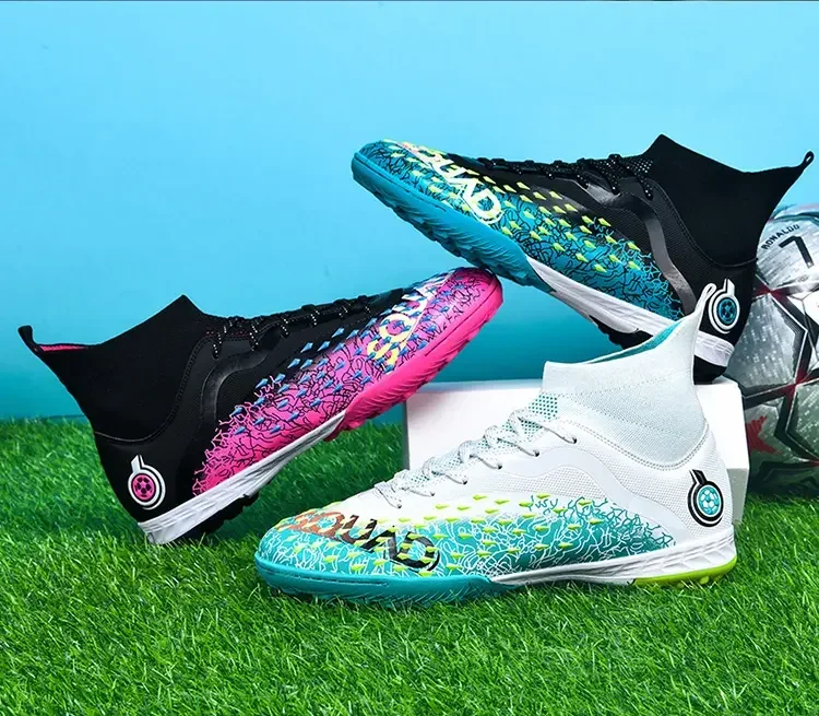 High Quality Professional Football Boots Men Soccer Shoes Boys Soccer Cleats Outdoor Training Sport Shoes Kids Football Shoes
